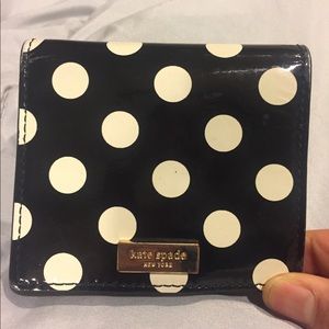 Kate Spade small bifold polka dot wallet